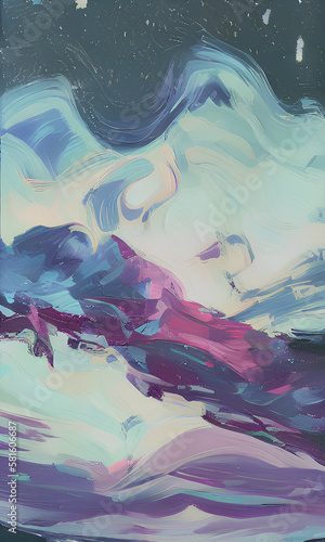 purple and blue abstract sky