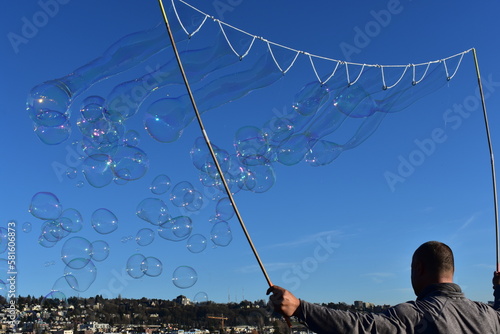 Bubbles in the sky.