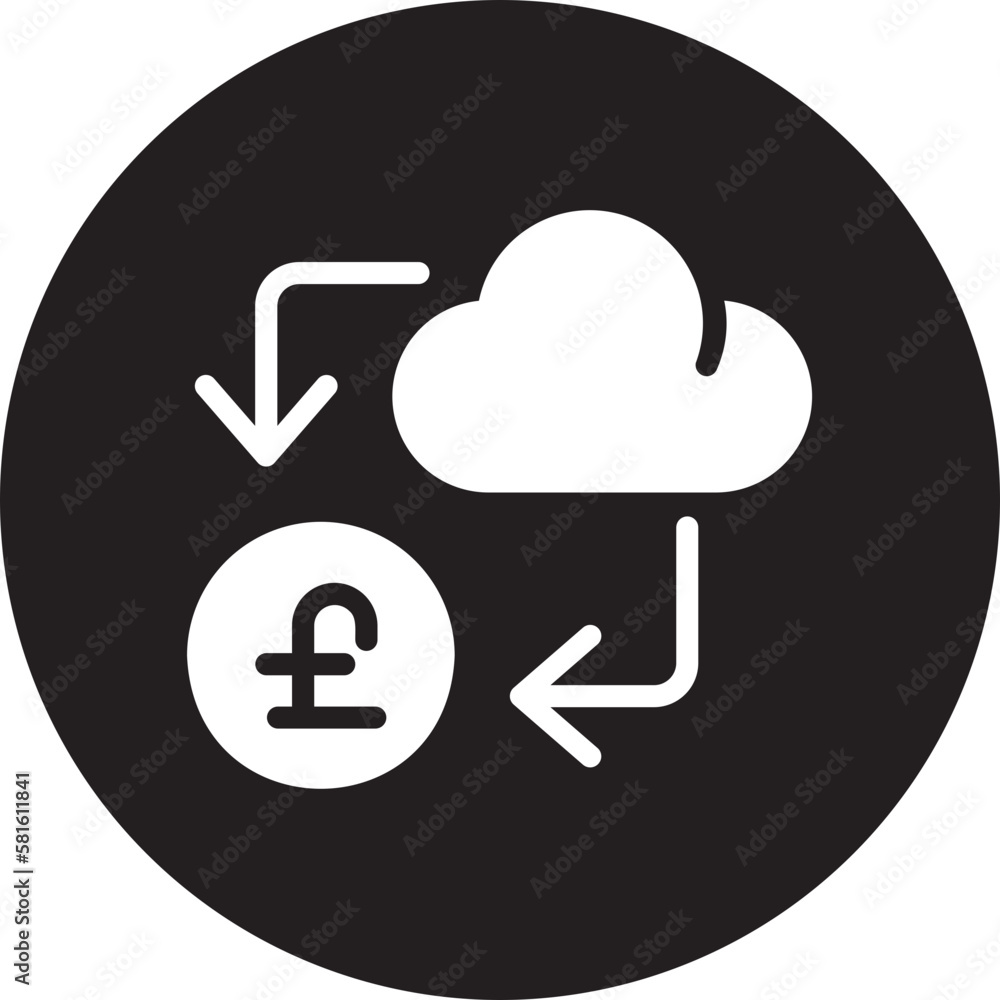 cloud glyph icon cloud glyph icon
