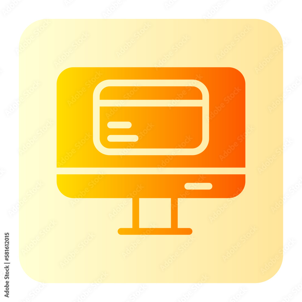 credit card gradient icon credit card gradient icon