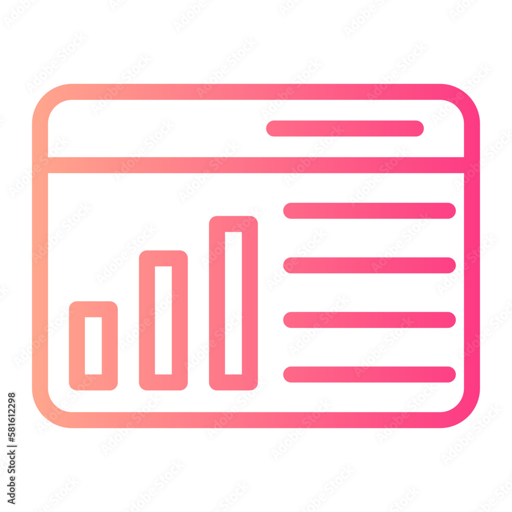 analytics gradient icon analytics gradient icon