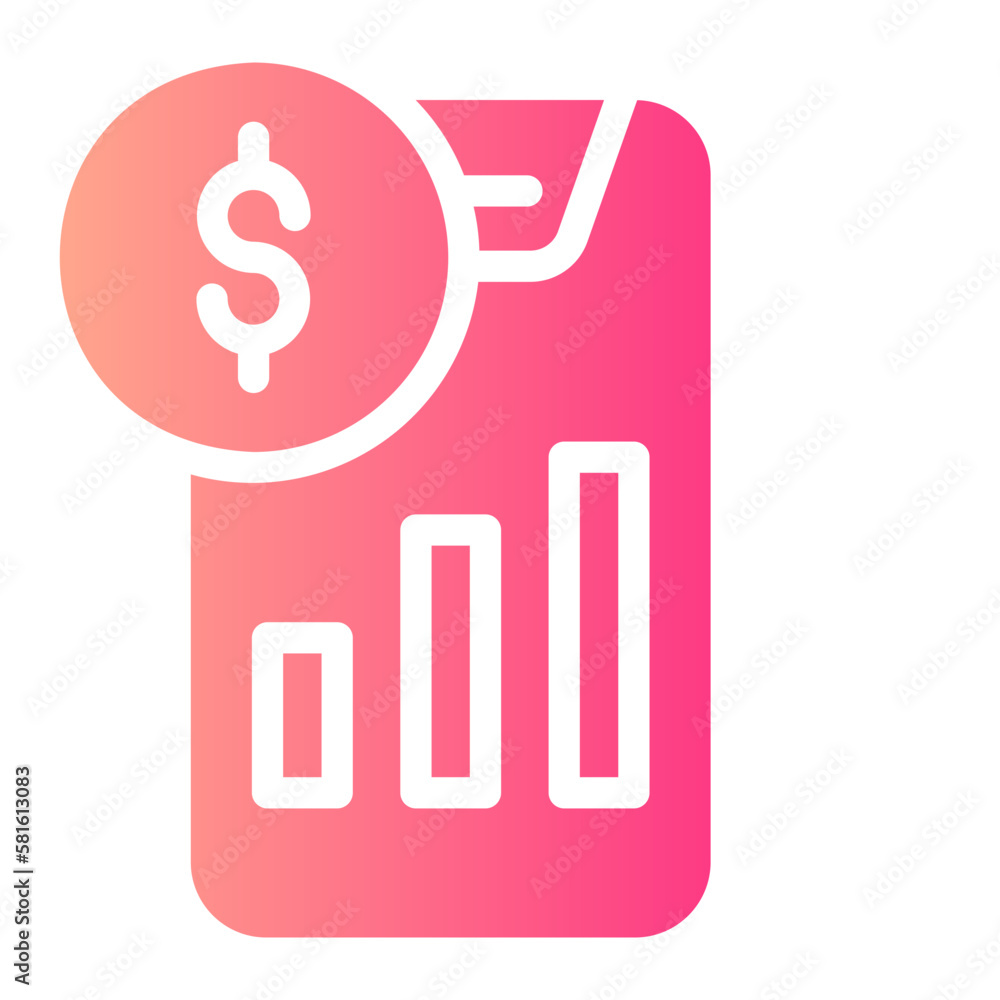 trading gradient icon trading gradient icon