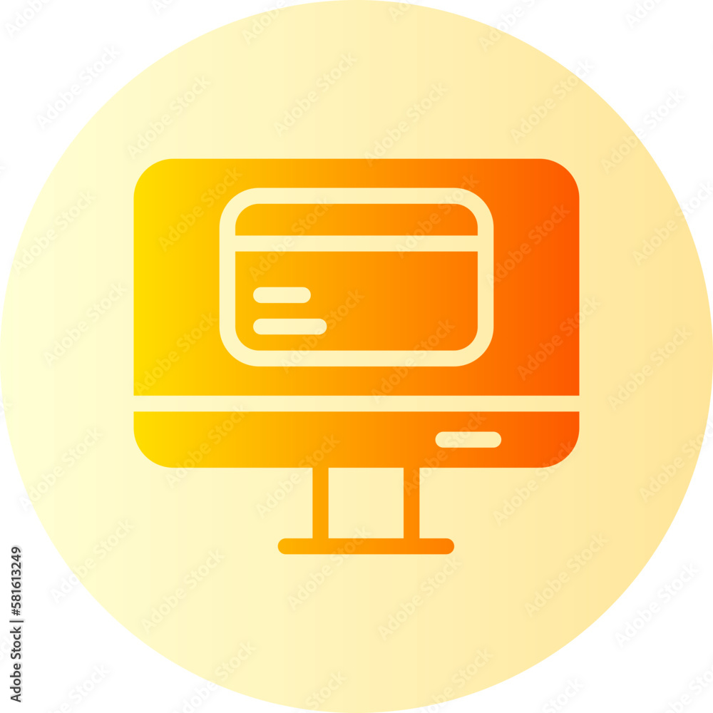 credit card gradient icon credit card gradient icon