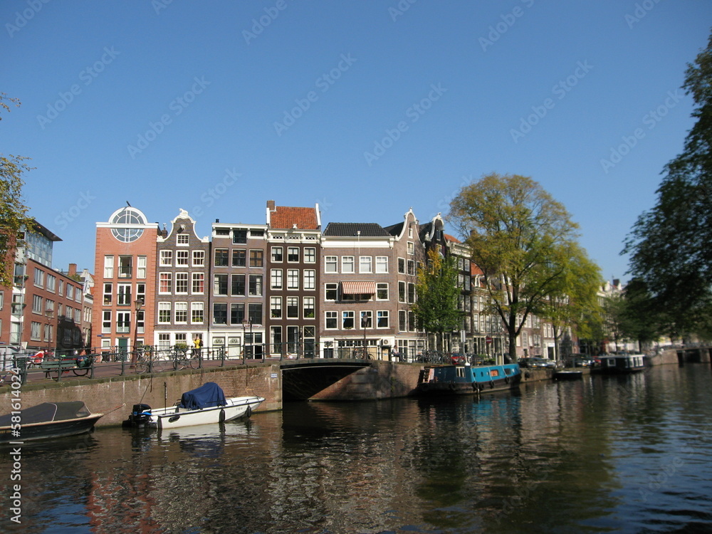 Along the canals in Amsterdam, the Netherland