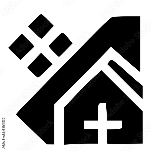 black and white of icon shape