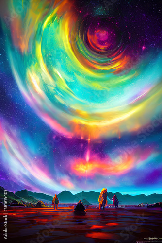 circle space illustration
