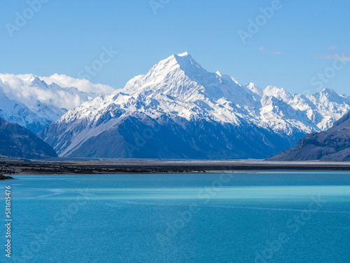 Mount Cook and lake