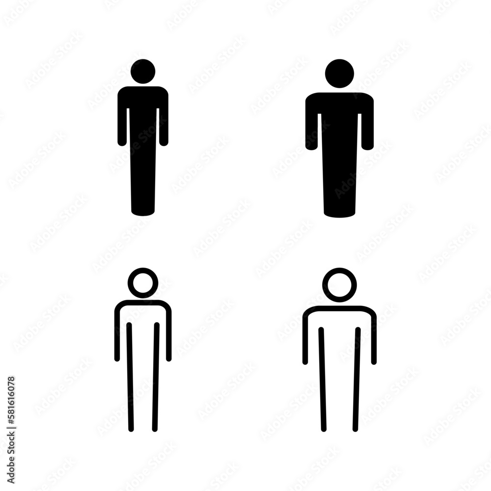 Man icon vector illustration. male sign and symbol. human symbol Man icon vector illustration. male sign and symbol. human symbol