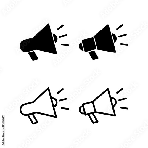 Megaphone icon vector illustration. Loudspeaker sign and symbol