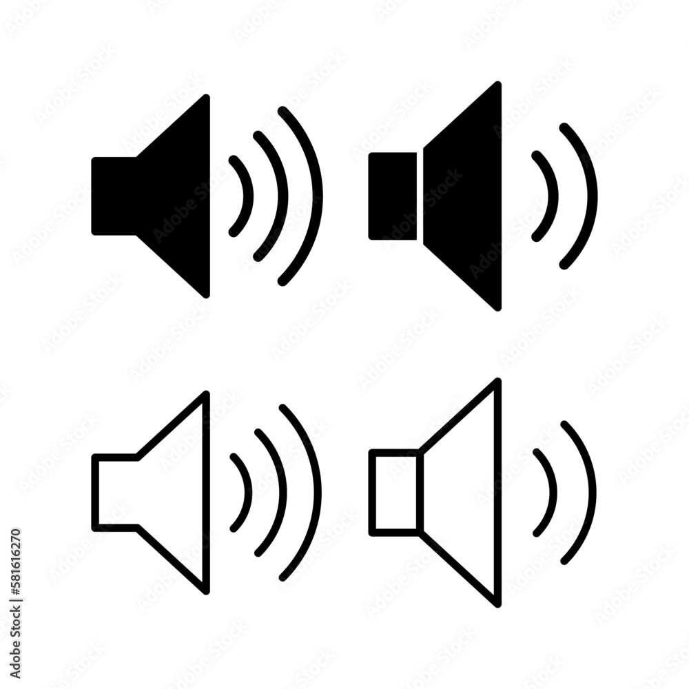 Speaker icon vector illustration. volume sign and symbol. loudspeaker icon. sound symbol Speaker icon vector illustration. volume sign and symbol. loudspeaker icon. sound symbol