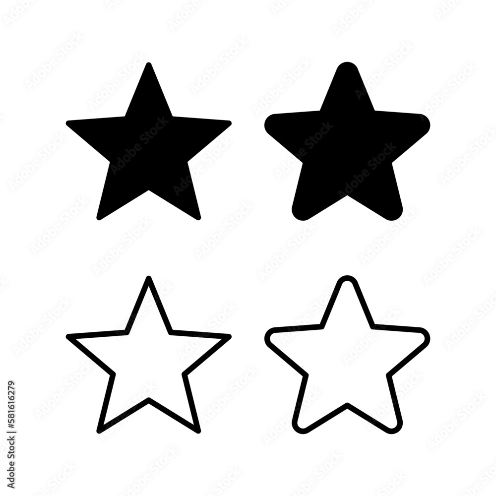 Star Icon vector illustration. rating sign and symbol. favourite star icon Star Icon vector illustration. rating sign and symbol. favourite star icon