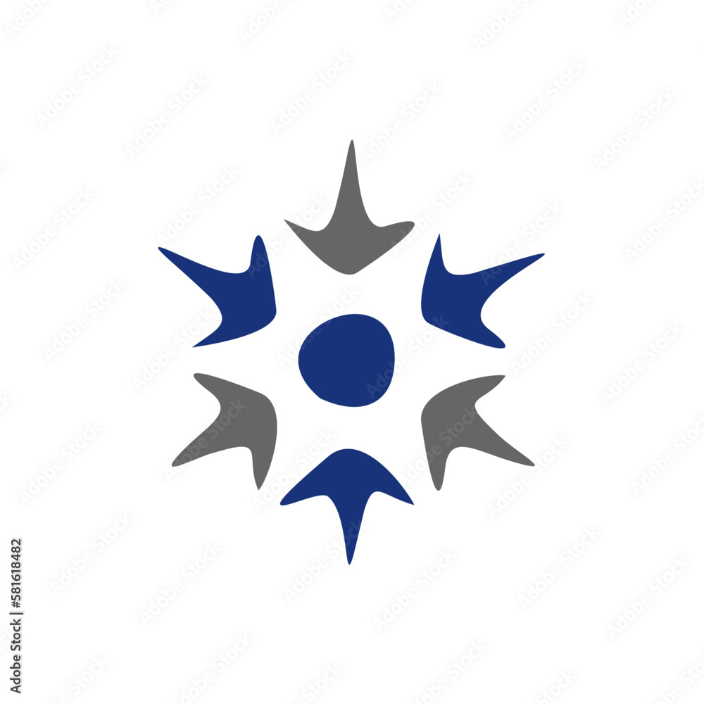 the arrows surround the dot logo icon the arrows surround the dot logo icon