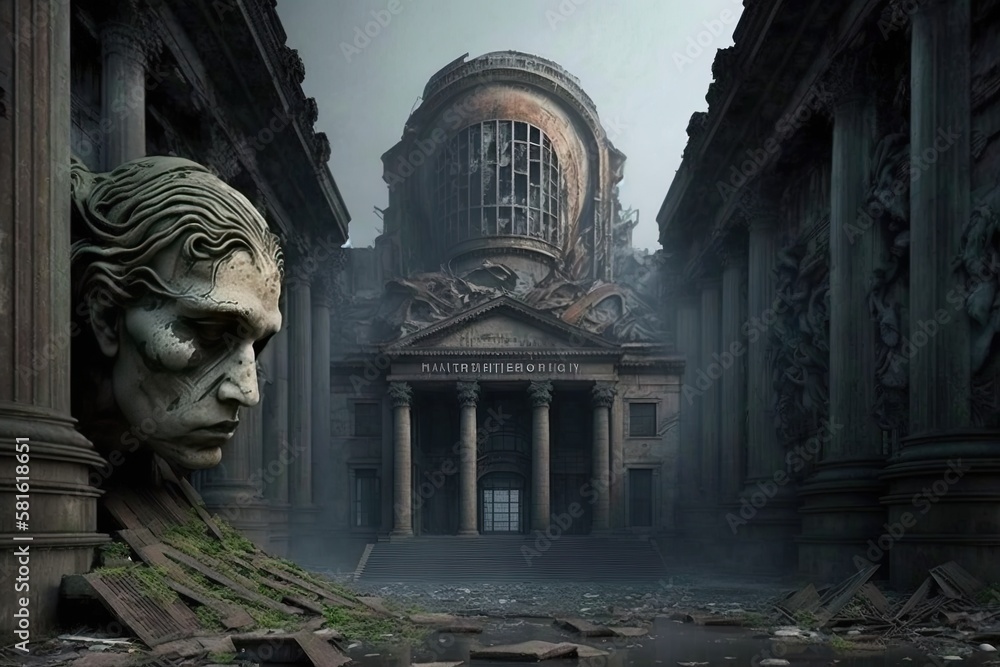 Mourning the Lost Splendor in an Abandoned Metropolis Generative AI