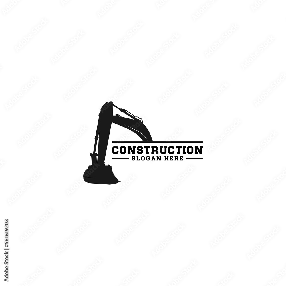 construction logo template in white background construction logo template in white background
