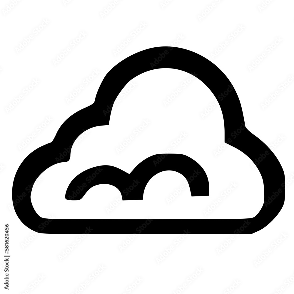 black and white of icon shape