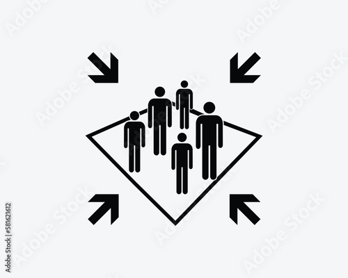 Assembly Point Emergency Evacuation Fire Safety Signage Black White Silhouette Sign Symbol Icon Graphic Clipart Artwork Illustration Pictogram Vector