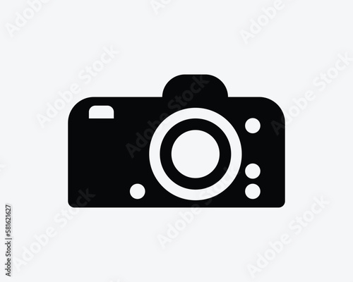 Camera Icon Photography Photograph Photo Image Picture Gallery Vector Black White Silhouette Symbol Sign Graphic Clipart Artwork Illustration Pictogram photo