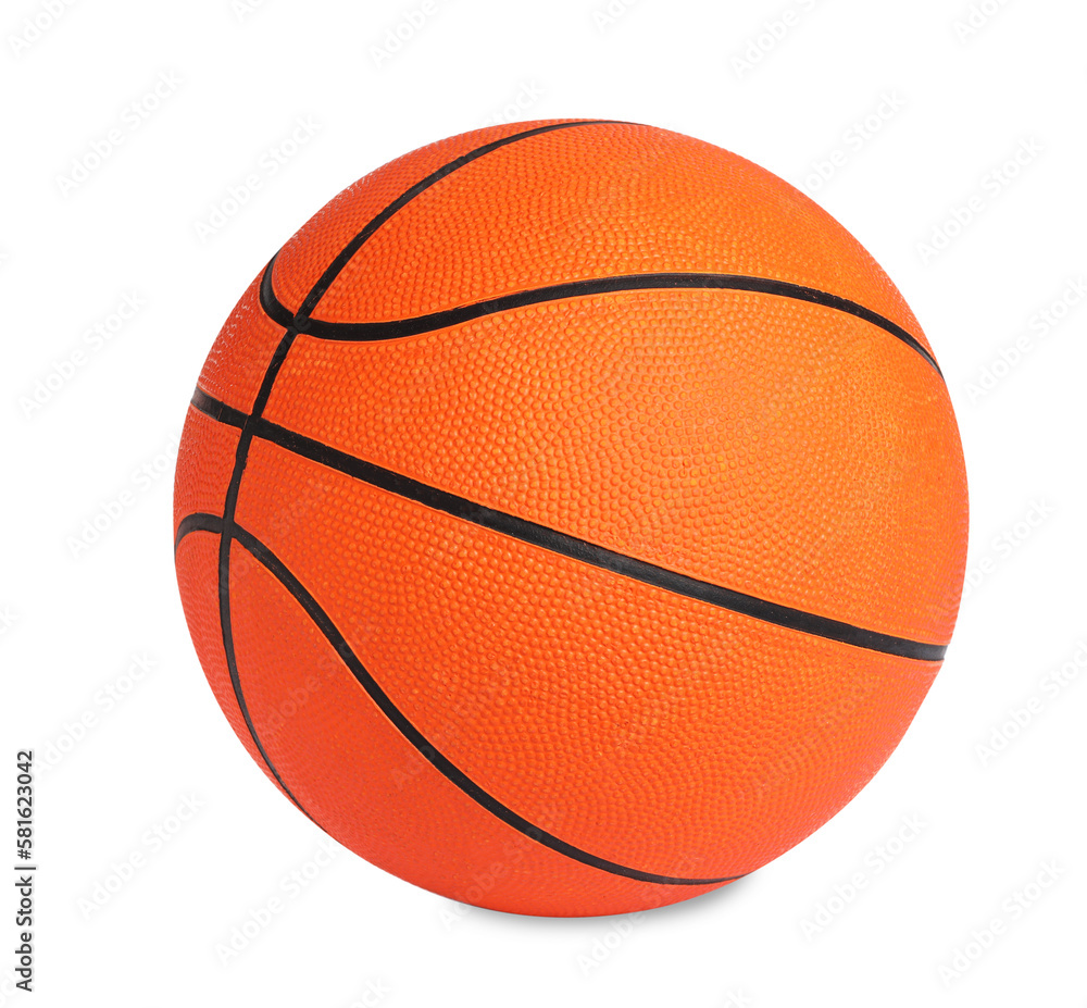 New orange basketball ball isolated on white New orange basketball ball isolated on white