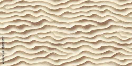 Seamless texture of sand waves, concept of the desert with dunes. For 3d modeling or background.