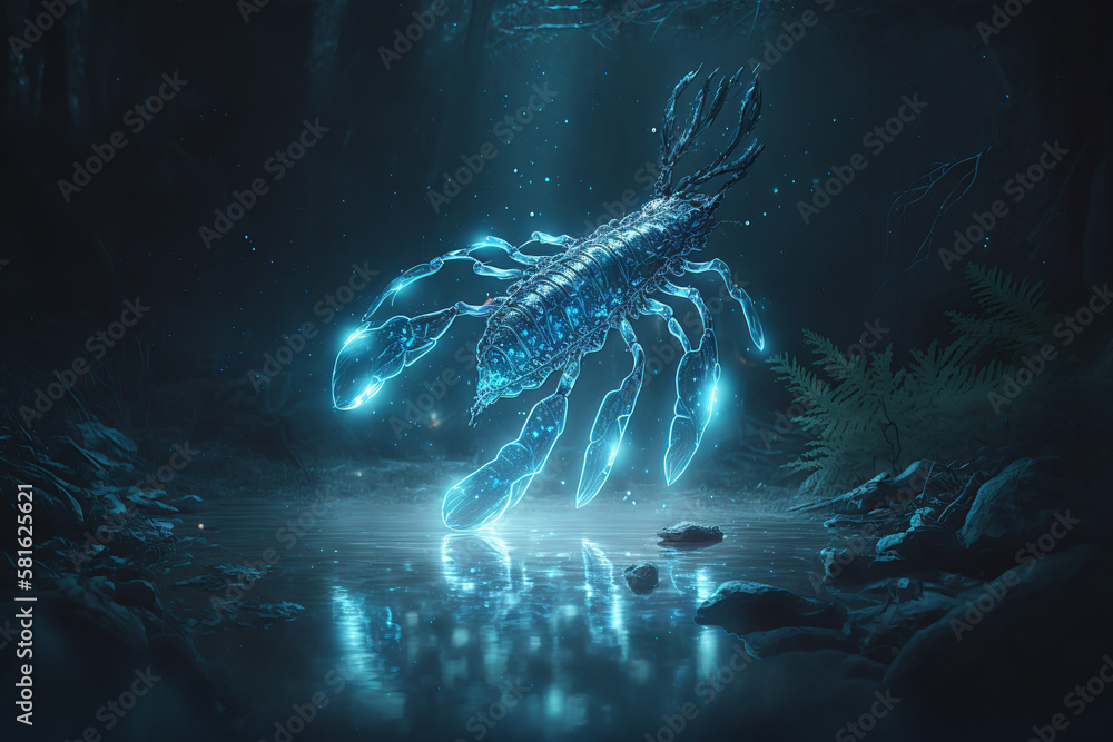 insect, bug, light, magic, totem, crayfish, food, isolated, animal ...