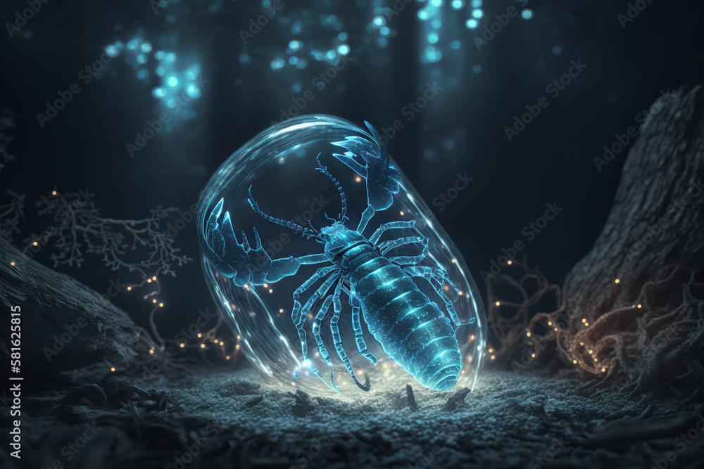 insect, bug, light, magic, totem, crayfish, food, isolated, animal ...