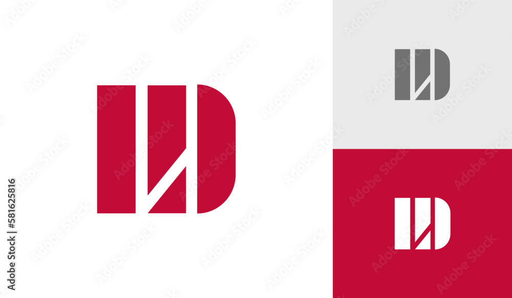 Letter LD initial monogram emblem logo design vector Letter LD initial monogram emblem logo design vector