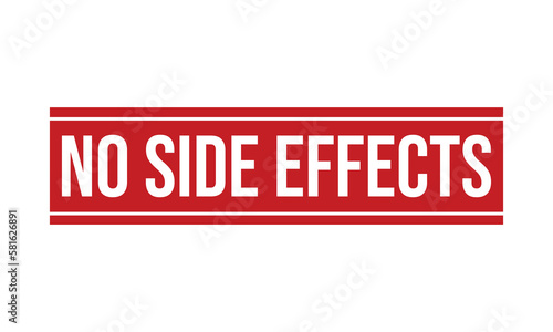No Side Effects Rubber Stamp Seal Vector