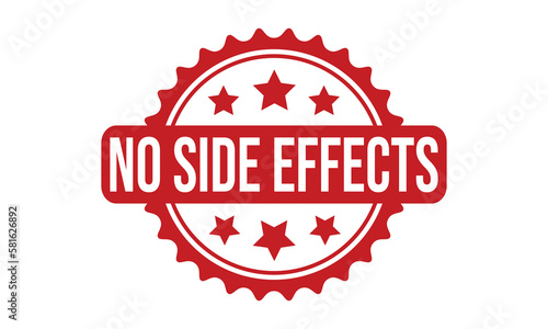 No Side Effects Rubber Stamp Seal Vector