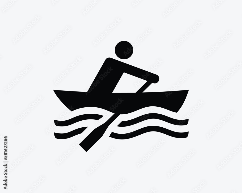 row boat clip art black and white