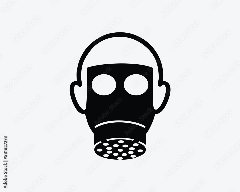 Vektorová grafika „Respirator Gas Mask Safety Respiratory Full Face