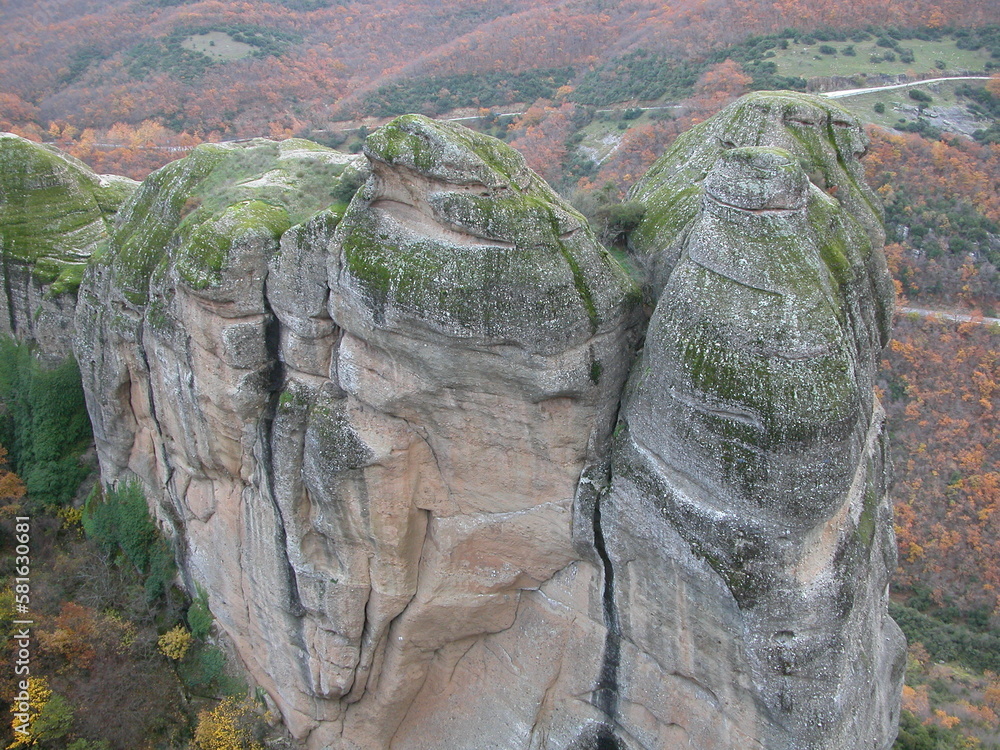 view from the top of the hill, Meteora, Greece