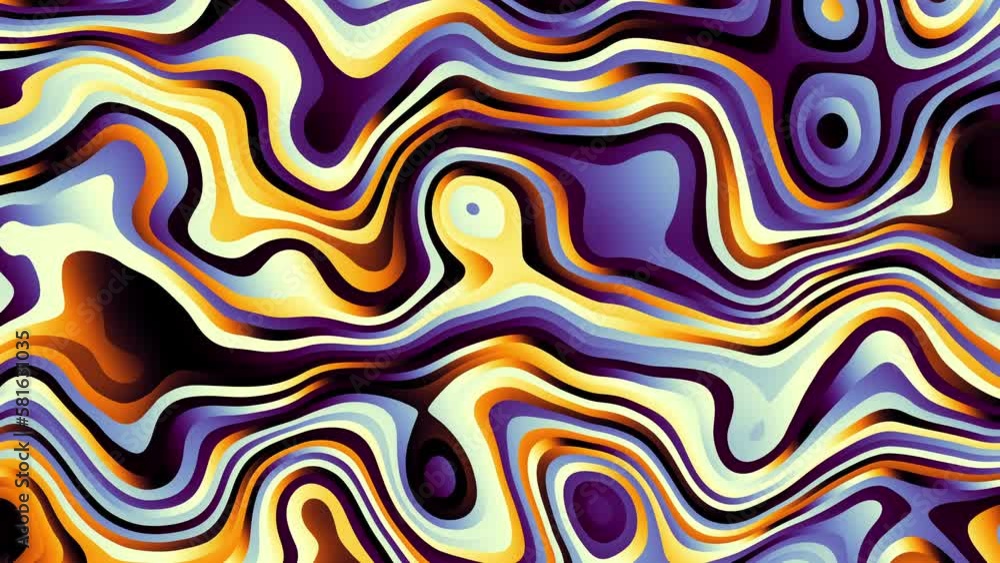 Abstract looping 4k video. Seamless abstract wavy psychedelic background for loop playback. Moving wavy surface. Abstract looping 4k video. Seamless abstract wavy psychedelic background for loop playback. Moving wavy surface.