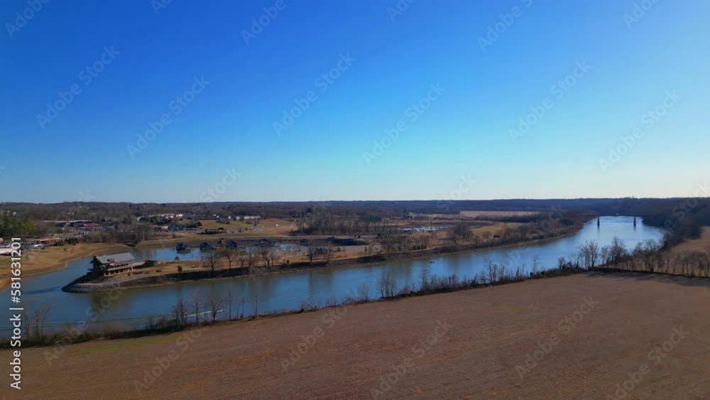 The Cumberland River with Freedom Point and Liberty Park in the background The Cumberland River with Freedom Point and Liberty Park in the background
