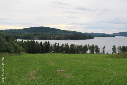 lake and mountains