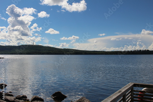 lake and clouds