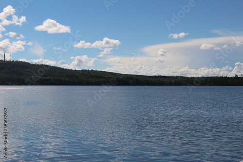 clouds over the lake