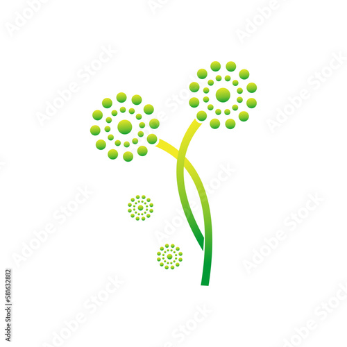 abstract floral design