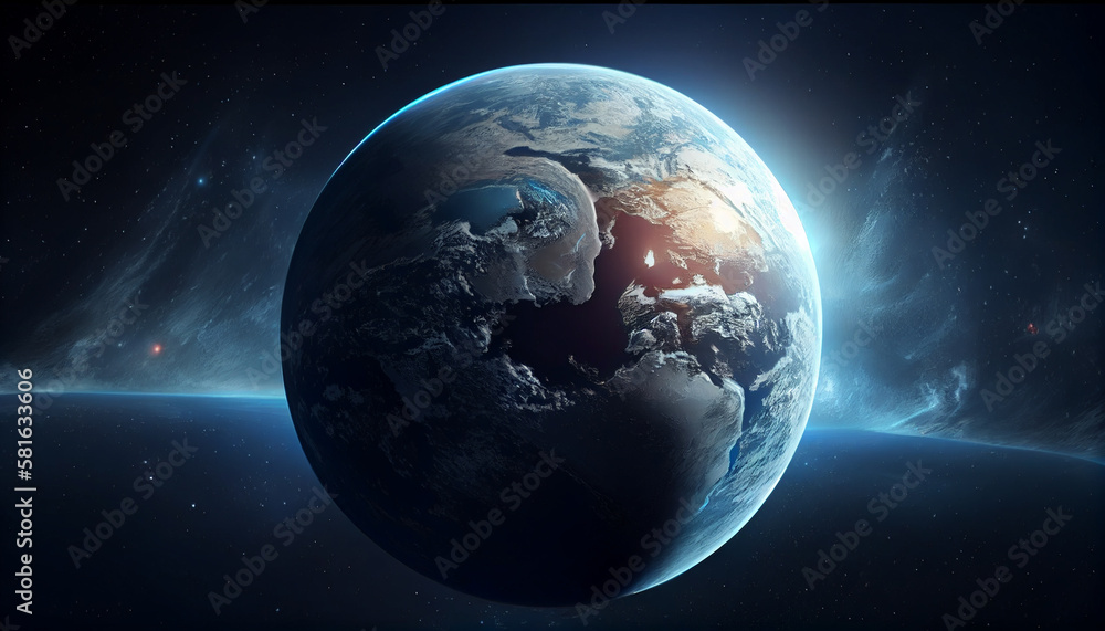 View of the planet.generative ai View of the planet.generative ai