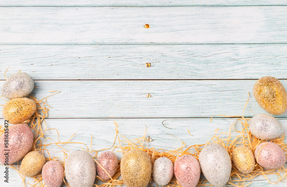 easter eggs on a table background easter eggs on a table background