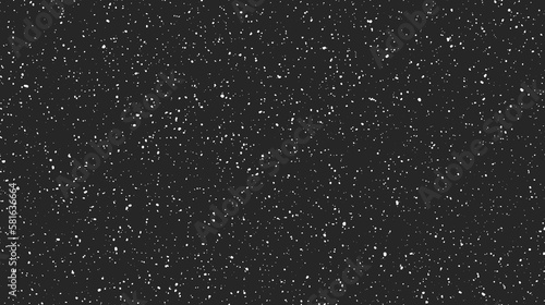 Seamless grunge speckle texture. Random grain background. Grungy splash repeated effect. Dirty overlay repeating pattern. Black and white splattered particles, splashes, drops wallpaper. Vector 