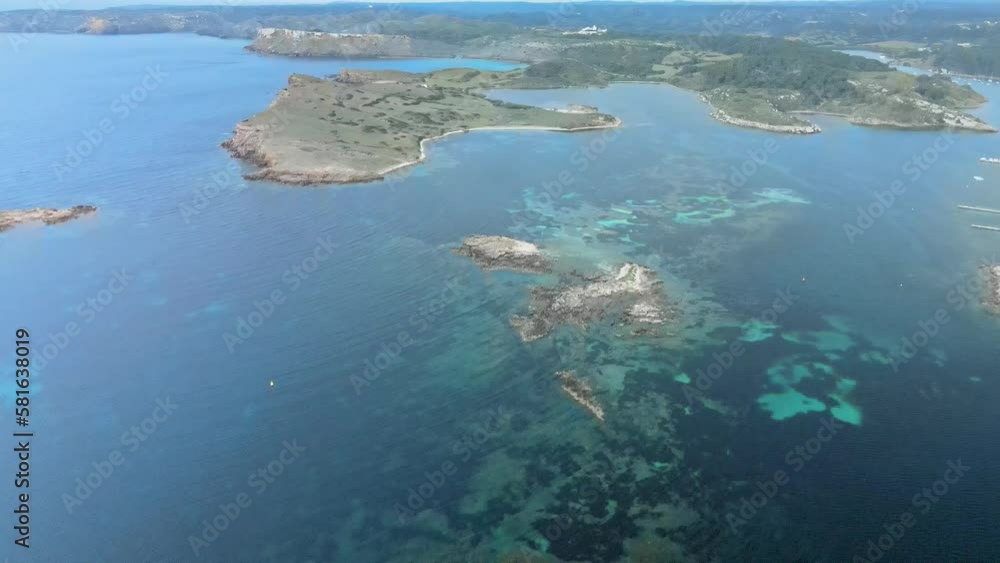 Rocky islands off the coast of Menorca, Spain. Rocky islands off the coast of Menorca, Spain.