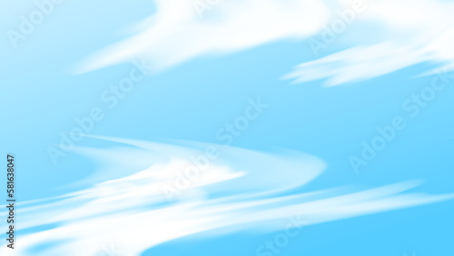 Abstract blue background with white cloud