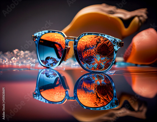 Product Photography of Stylish Sunglasses   Generative AI