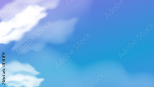Abstract white cloud in blue background