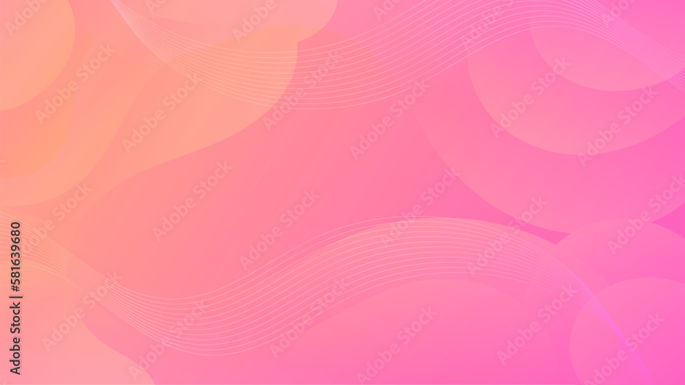 Dynamic Gradient Pink Orange Liquid Wave Background. A modern blend of color and fluid shapes. Great for contemporary designs, brochures, banners, and posters