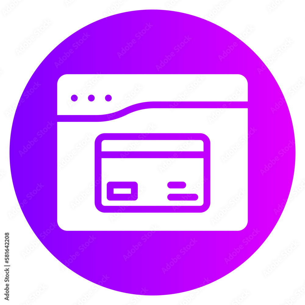 web payment gradient icon web payment gradient icon