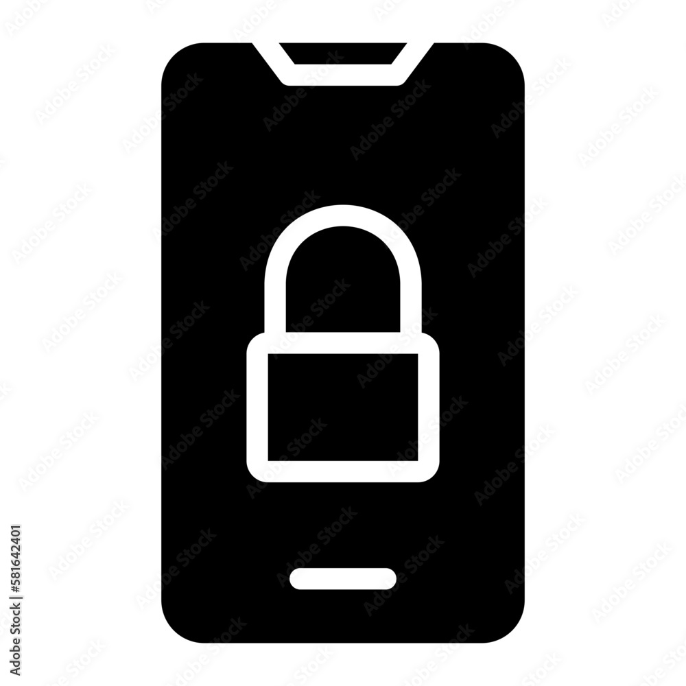 secure glyph icon secure glyph icon
