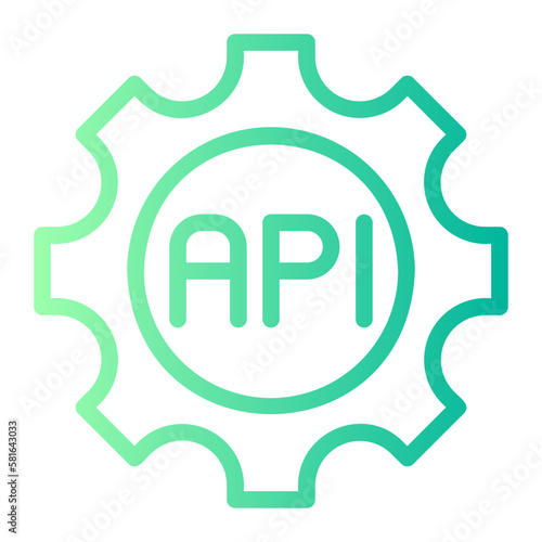 api gradient icon