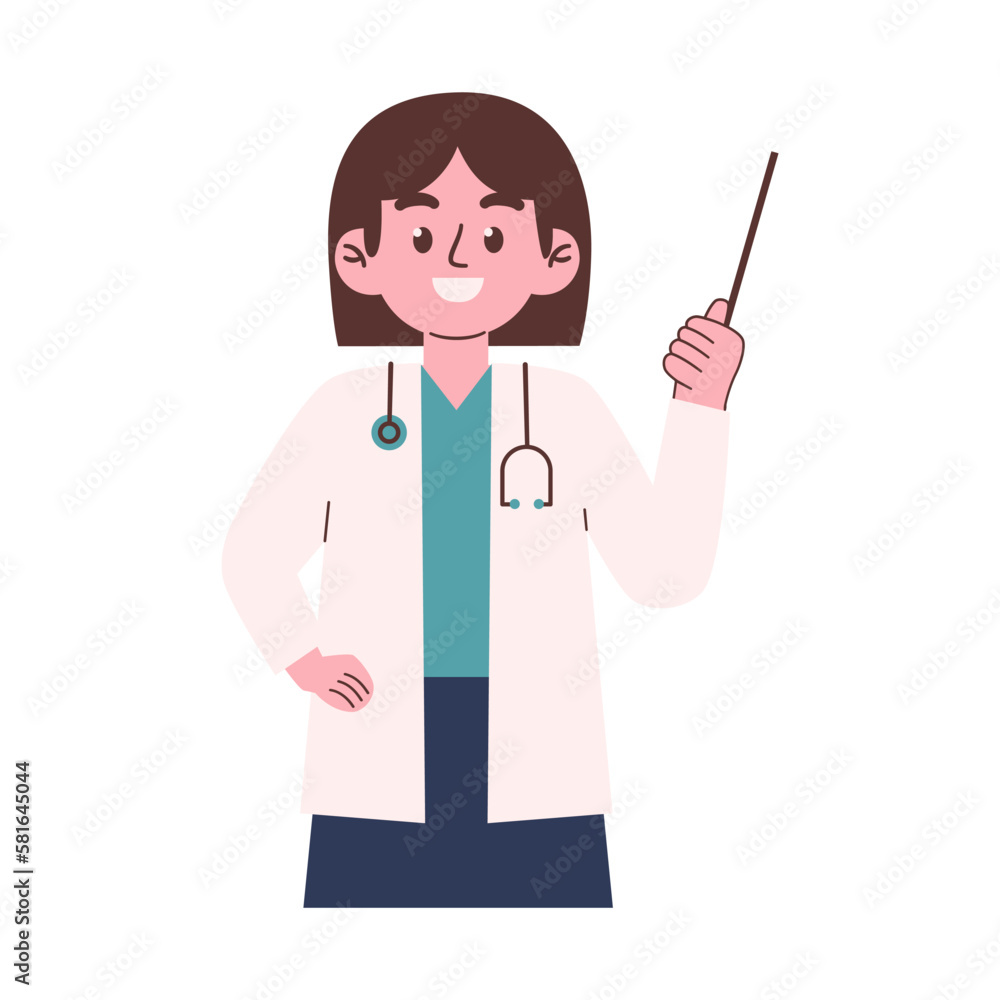 Woman doctor profession illustration Woman doctor profession illustration