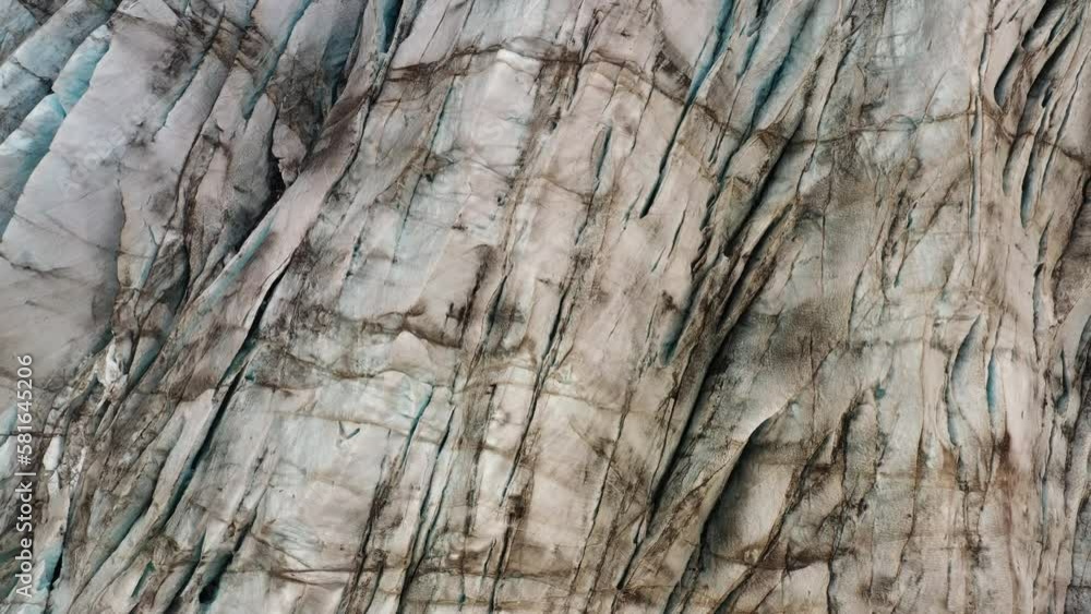 Numerous Cracks On Svinafellsjokull Glacier Numerous Cracks On Svinafellsjokull Glacier